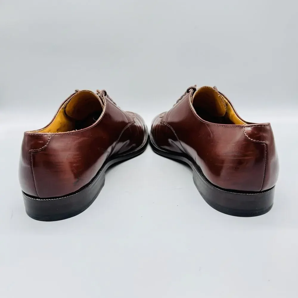 Cole Haan Shoes Mens 10 Brown Leather Calhoun Split Toe Derby Oxford Dress